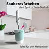BigDean 3er Set 3,5 Liter & 2 Liter Rührschüssel & Quirltopf mit Spritzschutz lebensmittelecht spülmaschinengeeignet – Made in Europe Bild 2