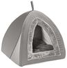 Dehner Tierbett Katzenhöhle Findus, Polyester, grau Bild 2