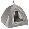 Dehner Tierbett Katzenhöhle Findus, Polyester, grau Bild 4