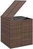vidaXL Garten-Kissenbox PE Rattan 100x97,5x104 cm Braun 317227 Bild 4