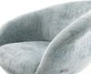 Esszimmerstuhl Vinka-Flex mit Armlehnen Chenille Pastellblau Kufengestell Edelstahl Taschenfederkern Bild 4