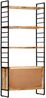 Bücherregal | Standregal 4 Ebenen 80x30x180 cm Raues Mangoholz Bild 4