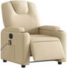 vidaXL Massagesessel Elektrisch Creme Stoff 3204365 Bild 3