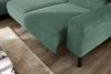 KAWOLA Sofa DELIA Ecksofa Feincord grün mit motorischem Sitzvorzug Recamiere links 74 x 219 x 276 cm Bild 2