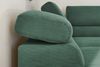 KAWOLA Sofa DELIA Ecksofa Feincord grün mit motorischem Sitzvorzug Recamiere links 74 x 219 x 276 cm Bild 4