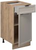 Küchenunterschrank Fame-Line GrauBeige 40 cm , AP Eiche Vicco Bild 4