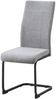 HTI-Line Freischwinger Schwingstuhl 4er-Set Grau LennyP (Set, 4 St), Freischwinger Esszimmerstuhl Kufengestell aus Metall Bild 3