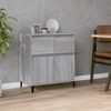 Sideboard, Kommode Grau Sonoma 60x35x70 cm Holzwerkstoff j1584p Bild 2