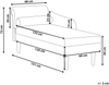 Linksseitige Chaiselongue YVOIRE Stoff Grün Bild 2