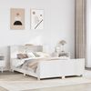 vidaXL Massivholzbett ohne Matratze Weiß 150x200 cm Kiefernholz 3323648 Bild 1
