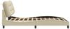vidaXL Bettgestell ohne Matratze "Hvar" Creme 140x190 cm Stoff 3207770 Bild 5