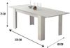 Dmora Ausziehbarer Tisch Artino, Ausziehbare Konsole, Ausziehbarer Esstisch, Ausziehbare Küchenkonsole, 160/220x88h75 cm, Weiß Bild 3
