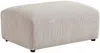 Vente-unique - TIRONO Pouf SamtStoff Beige - B 66 cm x H 46 cm x L 99 cm Bild 2