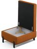 Micadoni Hocker Gloria 1-Sitzer Strukturierter Stoff Ziegel Bild 2