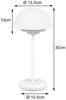 Outdoor LED Akku Tischleuchte ELLIOT mit Touch Dimmer, Weiß Höhe 30cm Bild 4