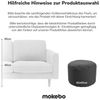 mokebo Pouf Der Ruhepouf (mit Schutzhülle), Sitz-Hocker Outdoor, Fußhocker, Hocker & Sitzkissen rund Grau Bild 4