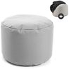 mokebo Pouf Der Ruhepouf (mit Schutzhülle), Sitz-Hocker Outdoor, Fußhocker, Hocker & Sitzkissen rund Grau Bild 2