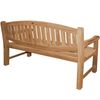 Gartenbank Bergamo Teak Massivholz - Breite: XXL extra stark 180 cm Bild 4