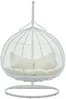 Vente-unique - VAHINA Leisure furniture for garden Harz Weiß - B 106 cm x H 195 cm x L 130 cm Bild 3