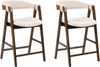 Set mit 2 Barstühlen DAY Bouclé Braun Hellbeige Bild 4