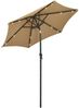 vidaXL Sonnenschirm mit LED-Beleuchtung Taupe 200x211 cm Alu 313560 Bild 2