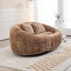 Bean Bag Sofa Lazy Sofa 145×95×63 cm aus Chenille in Kaffee,Bequemer Lounge Stuhl für Erwachsene und Kinder Bild 4