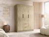 Kleiderschrank Conate I (Farbe: Eiche Cremona / Eiche Cremona + Gold) Bild 2