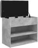 vidaXL Schuhbank Betongrau 62x32x50 cm Holzwerkstoff 835099 Bild 5