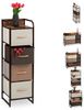Relaxdays Schubladenschrank, MDF braun, 31 x 31,5 x 99,5 cm Bild 2