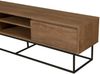 Dmora Fernsehschrank Corinna, Ständer für Wohnzimmerfernseher, Niedriges Wohnzimmer-Sideboard, TV-Ständerbasis, 180x40h50 cm, Walnuss und Schwarz Bild 5