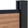vidaXL Zaunelement 2 pcs WPC und Aluminium Braun 3429430 Bild 4