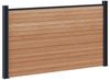 vidaXL Zaunelement 2 pcs WPC und Aluminium Braun 3429430 Bild 3