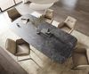 Esstisch Edge Boot 260x120 cm Keramik Laminam® Nero Greco Anthrazit Zenthara kantig Edelstahl Bild 4