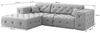 Ecksofa Designersofa CHANTAL in Stoff Moly Creme Ottomane Links Bild 2