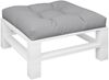 vidaXL Palettenkissen Grau 80x80x12 cm Stoff 360492 Bild 3