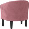 vidaXL Clubsessel Rosa Samt 356474 Bild 5