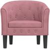 vidaXL Clubsessel Rosa Samt 356474 Bild 3
