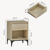 Beistelltisch Kistiandi 62x46x40 cm Eicheoptik, hell [en. casa] Bild 4