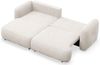 Selsey Tvoya Ecksofa mit Schlaffunktion, Ottomane links, Creme-Chenille Bild 4