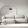 Selsey Tvoya Ecksofa mit Schlaffunktion, Ottomane links, Creme-Chenille Bild 2