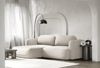 Selsey Tvoya Ecksofa mit Schlaffunktion, Ottomane links, Creme-Chenille Bild 3