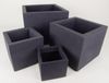 4er Set Pflanzkübel "Kubus" Übertöpfe Blumentopf 50cm Kunststoff Bild 3