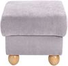 Hocker Kasha Bezug Veloursstoff Buche natur / silber 22257 Bild 2