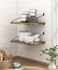 Petrala Wandregal Holz 2er Set schwebende Regale rustikale Hängeregal Bild 3