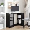 vidaXL Schreibtisch mit Regal Schwarz Eichen-Optik 100 x 40 x 75 cm 8000453 Bild 4