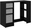 vidaXL Schreibtisch mit Regal Schwarz Eichen-Optik 100 x 40 x 75 cm 8000453 Bild 2