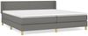 Boxspringbett mit Matratze Stoff Dunkelgrau 200x200 cm, Härtegrad: H2 [3130138] Bild 2