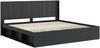 vidaXL Bettgestell mit Stauraum und Kopfteil Schwarz 200 x 200 cm 3413814 Bild 4