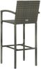 vidaXL Barhocker 2 Stk. Grau Poly Rattan 313453 Bild 5
