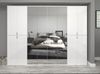 Kleiderschrank mit Spiegel SystemX in weiß Hochglanz 244 x 193 cm Bild 4